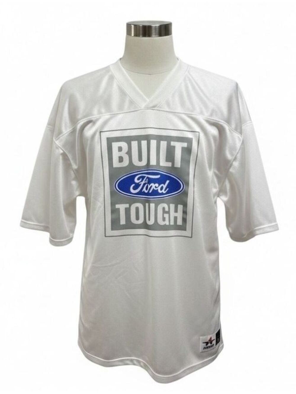 Alleson Athletic Built Ford Tough Jersey XL White Mesh USA Made #1
